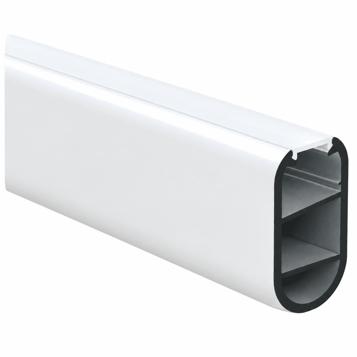 LED Extrusion - Wardrobe Profile with Opal Cover (3m)
