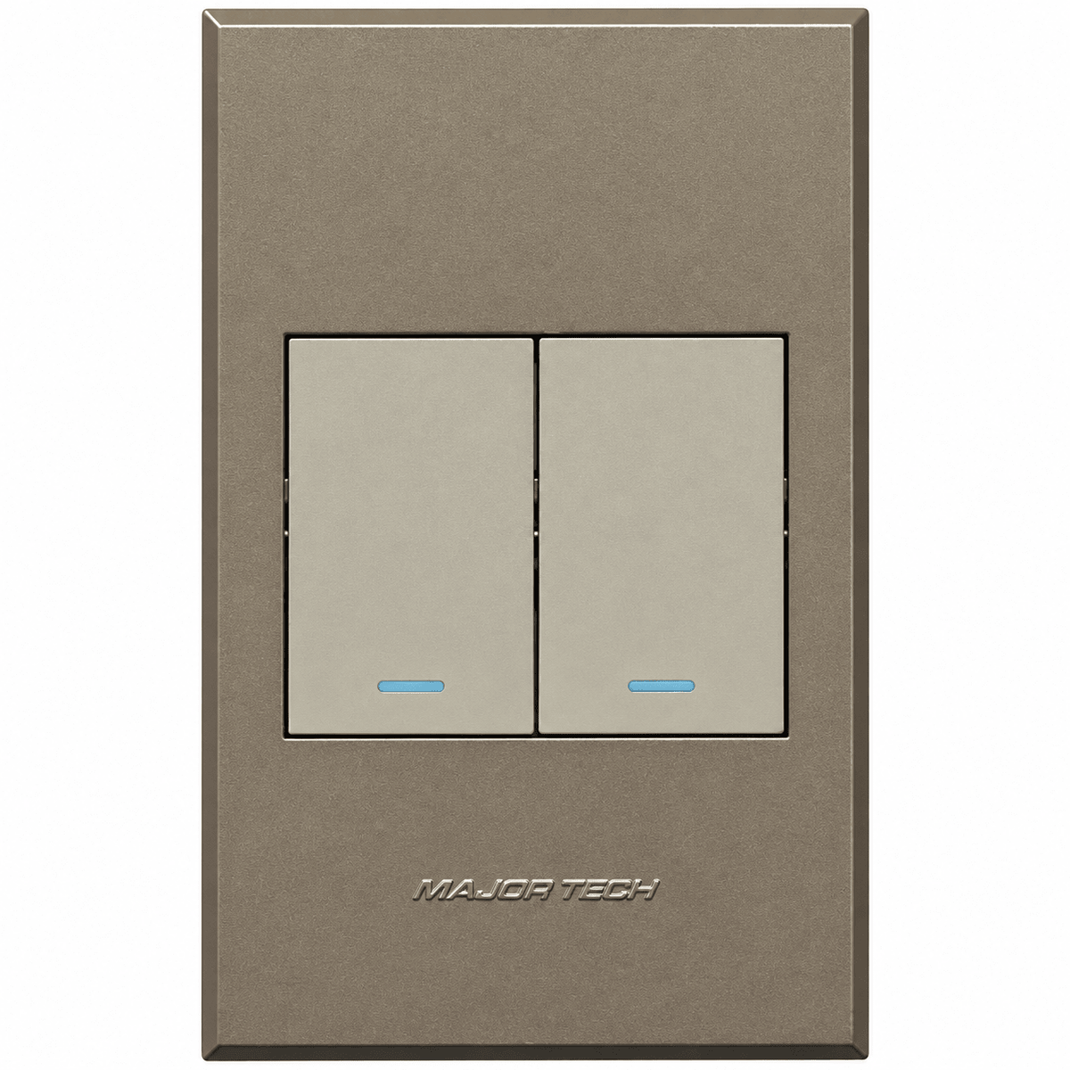 Veti 3 - Two Lever, Two Way Light Switch - Titanium / Bronze