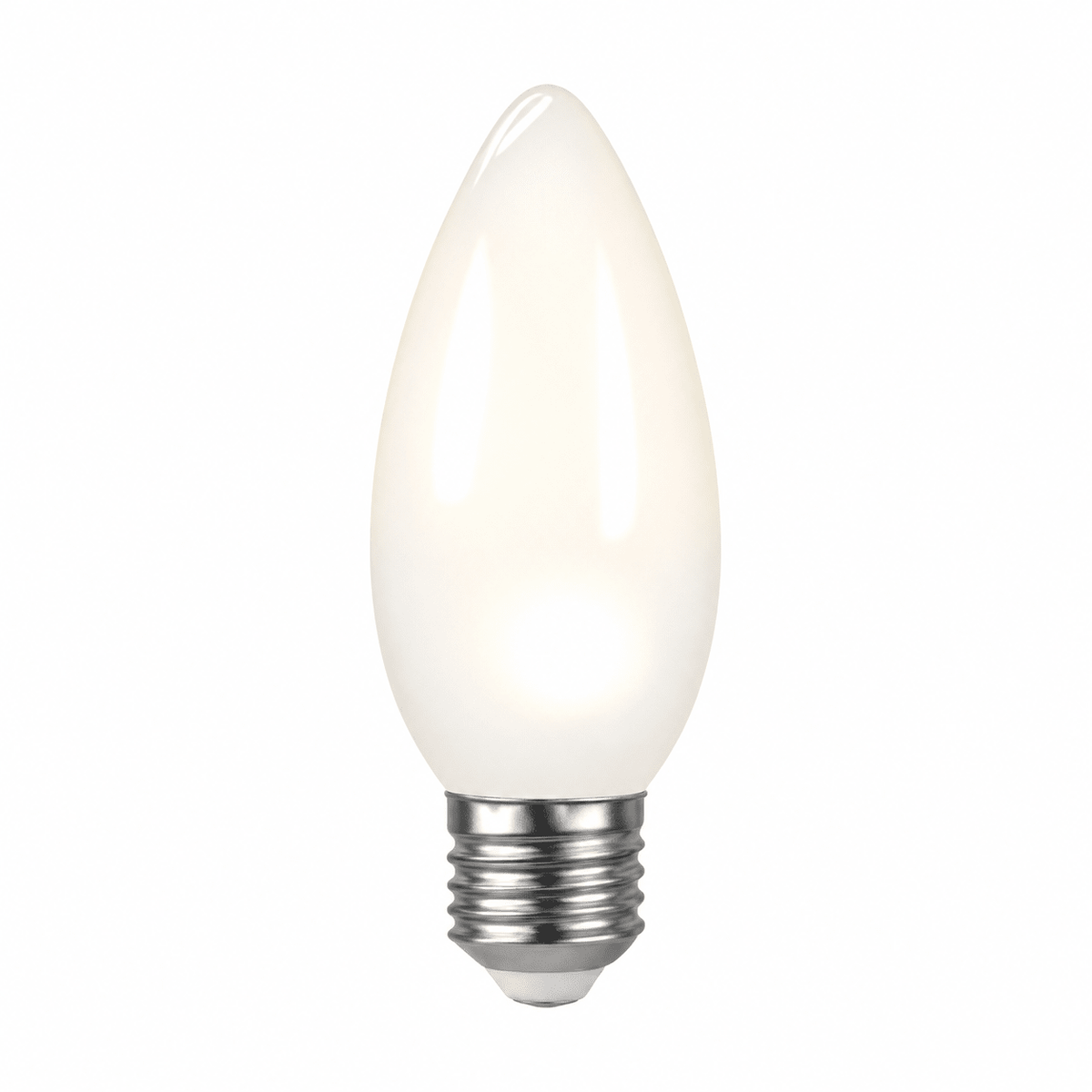 4W White Candle Filament LED Bulb – E27, 4000K Cool White