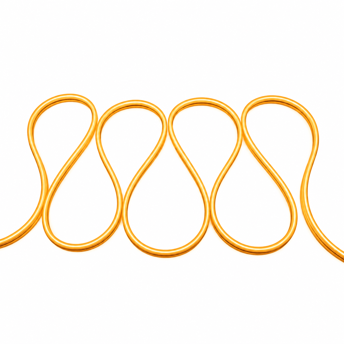 Dryft 230V Side Bend Neon Rope Light - Warm White (Per Meter)
