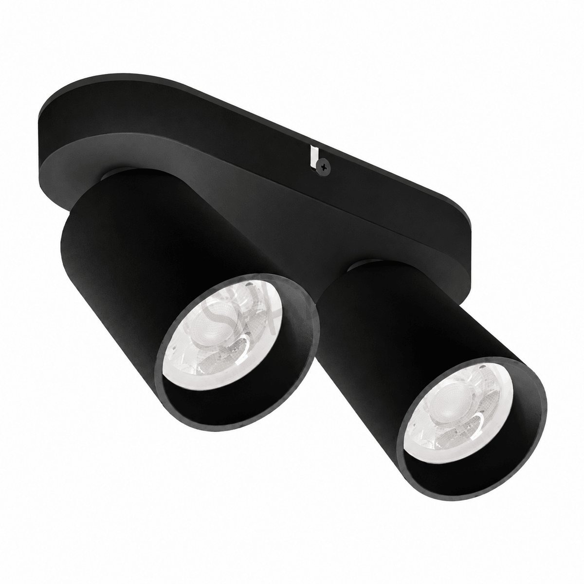 Black Flip Twice Ceiling Spotlight