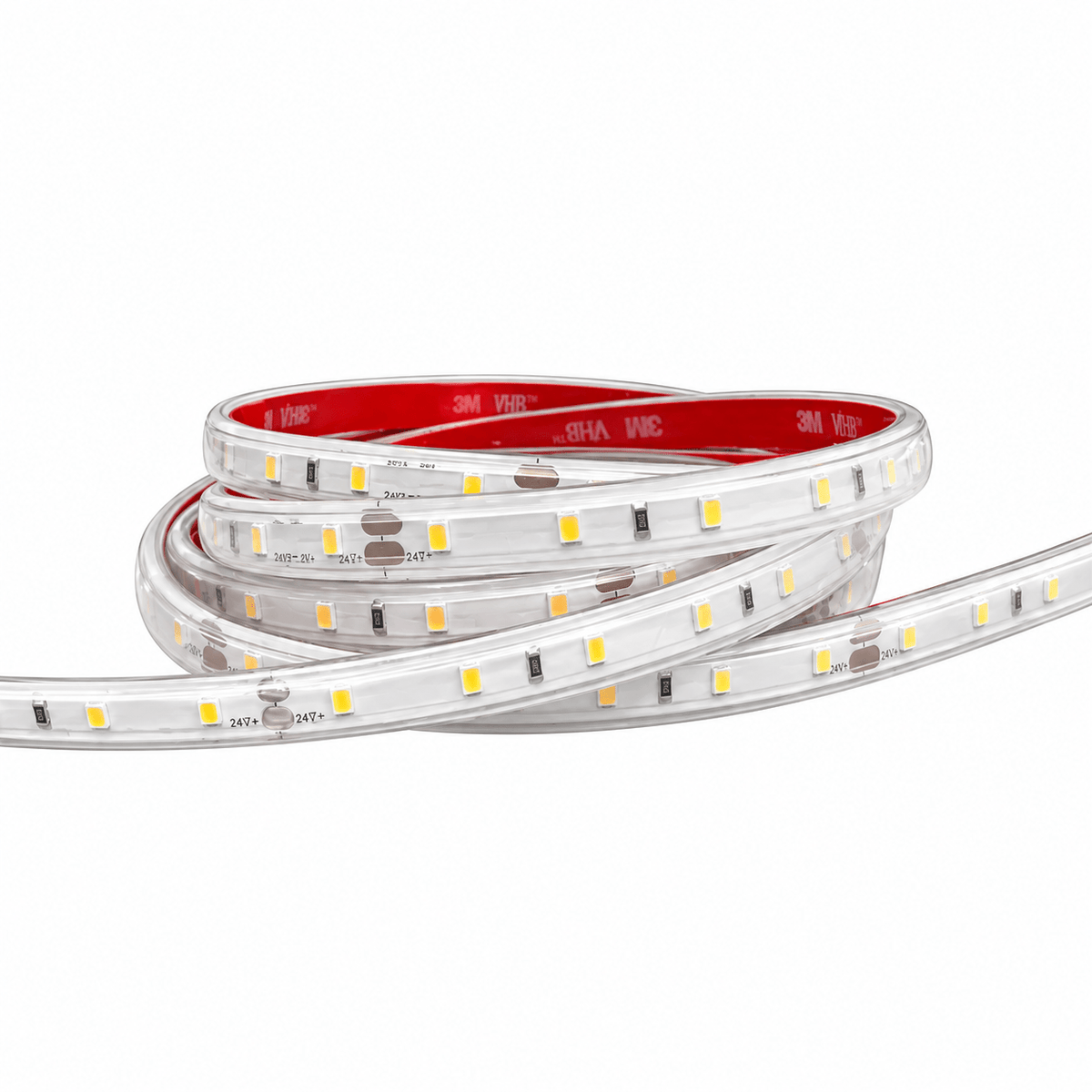24V LED Strip Light 4.8W/m - 3000K (IP65, 50m Roll)