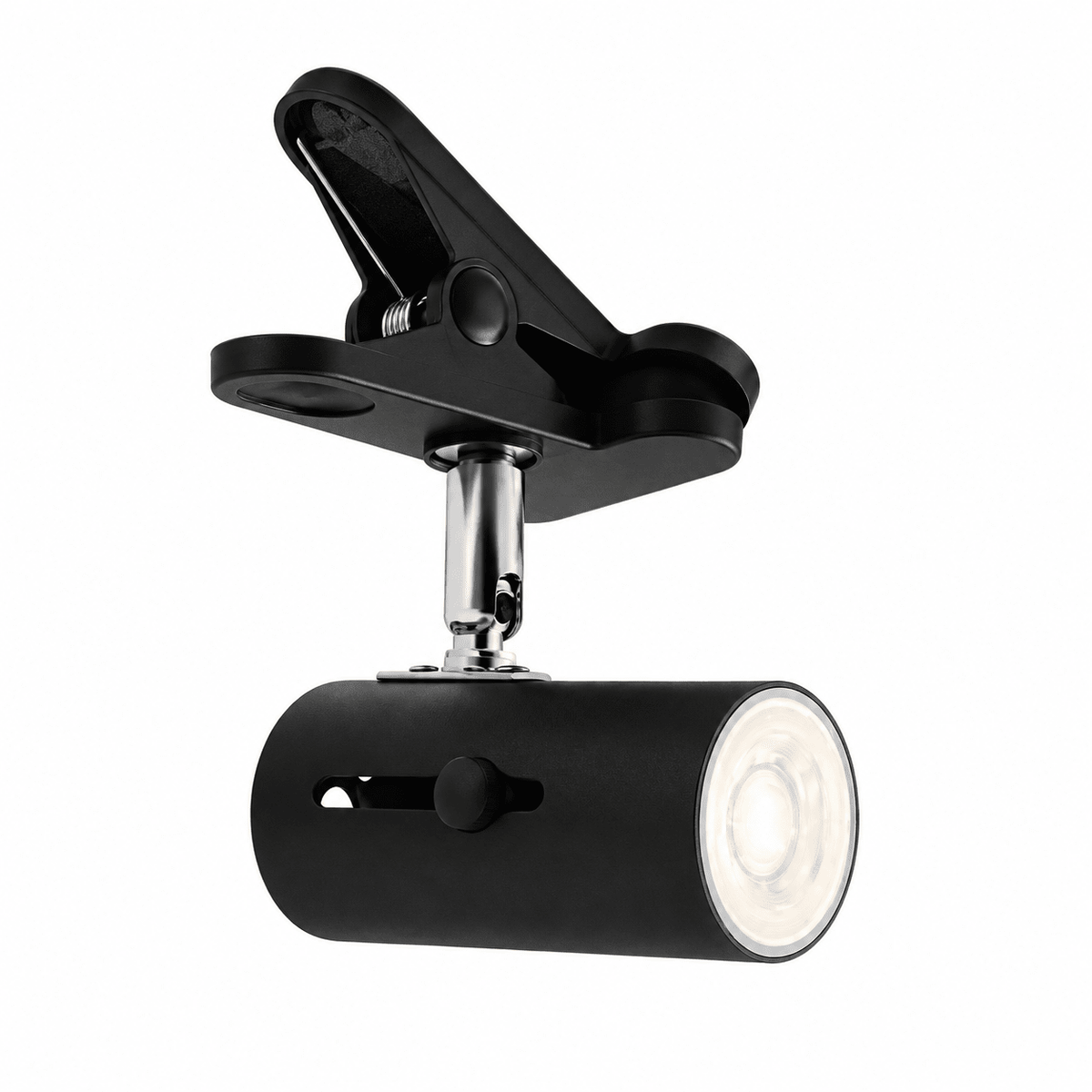 Matt Black Clip-On Spotlight