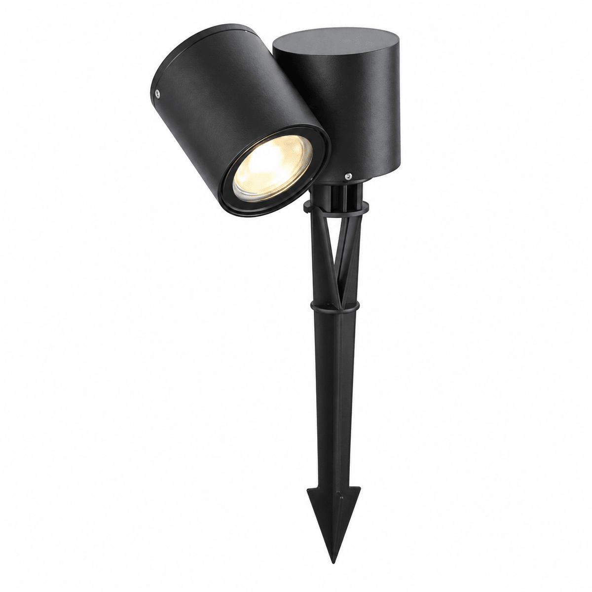 Matt Black Adjustable Spike Light IP54