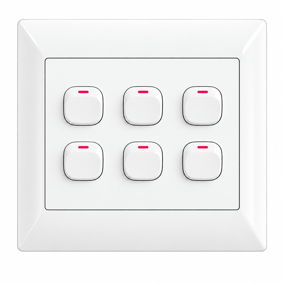 6 Lever 1-Way Switch - 4x4