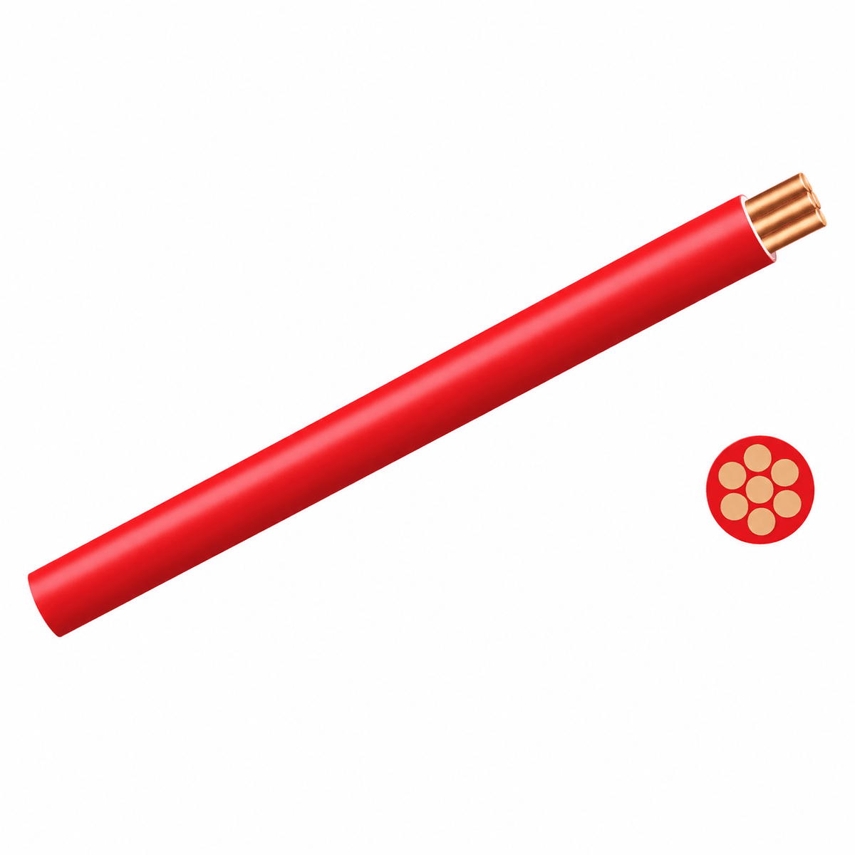 Red 2.5mm² GP Wire 100m Roll