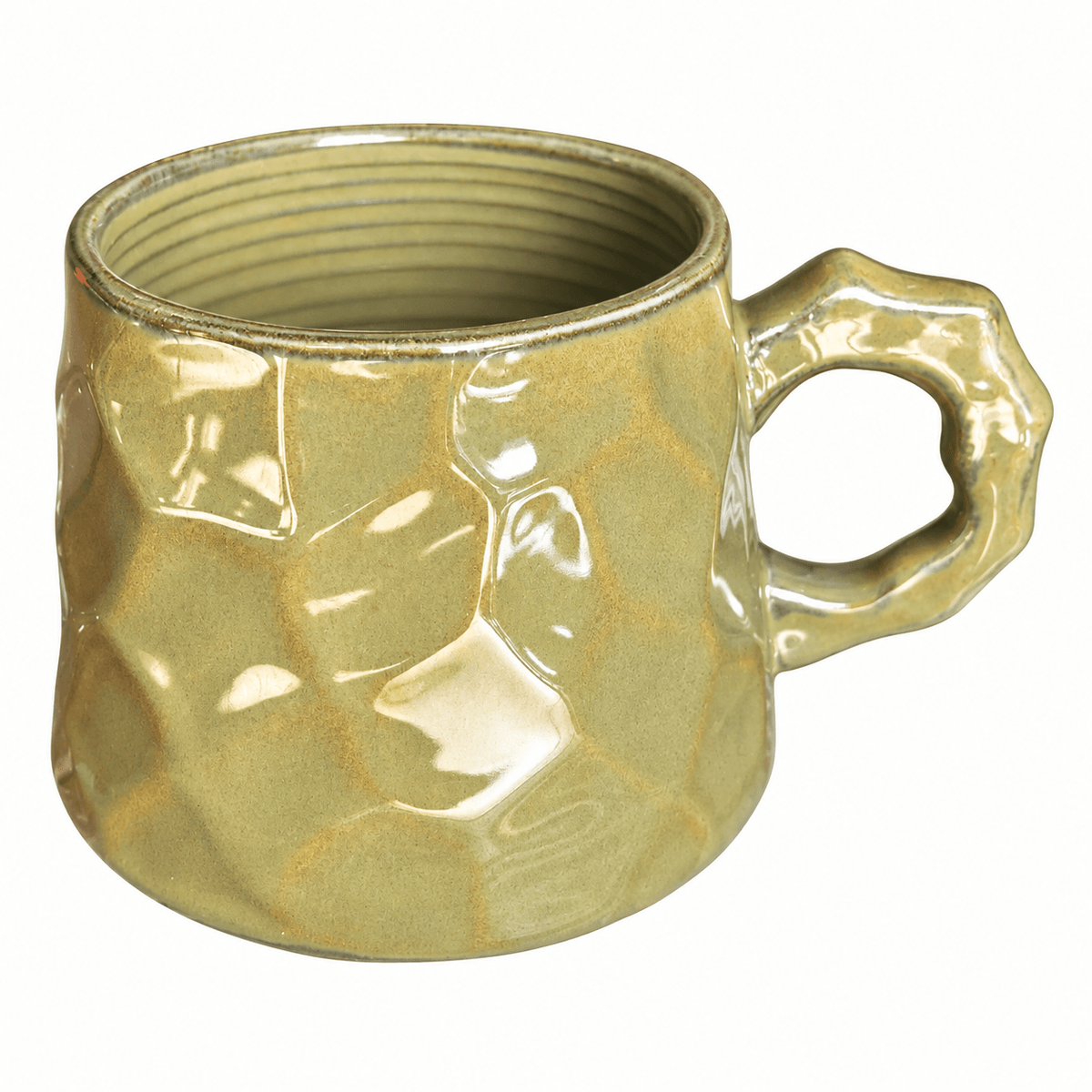 Ceramic Mug - Green, Groovy