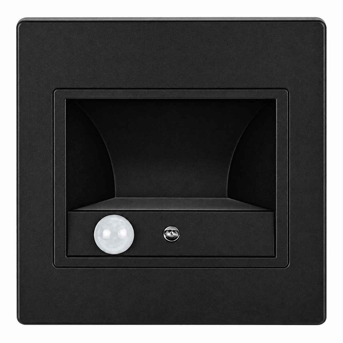 Square Motion Sensor LED Foot Light - Black / Cool White 4000K