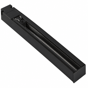 Black Aluminium 4 Wire Square Track Light - 2 Meter