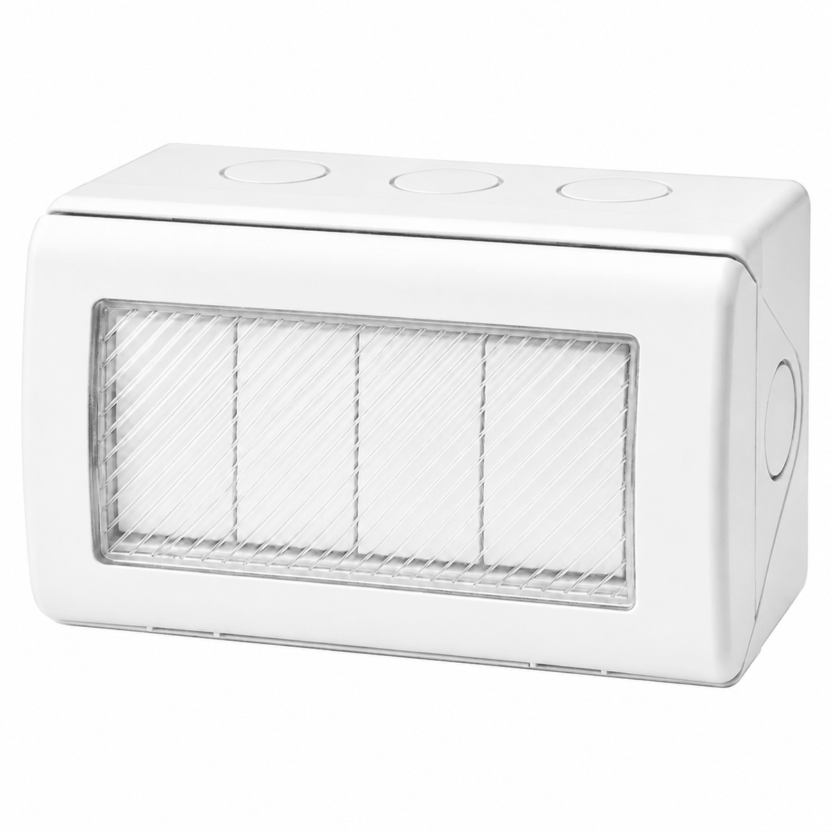 4 Lever 2 Way Waterproof Switch - White IP55