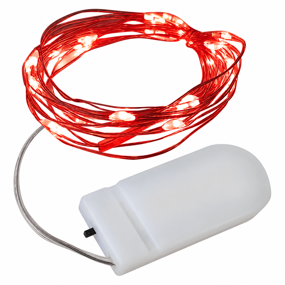 LED Fairy Lights - 2 Meter / Battery Operated - Red