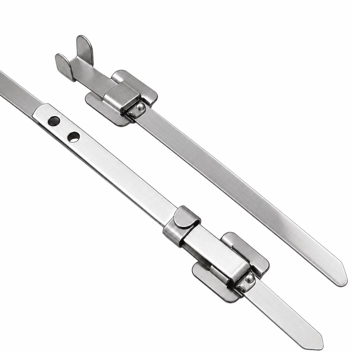 Releasable Fold Locking 457mm Stainless Steel Cable Tie - 20 Pack