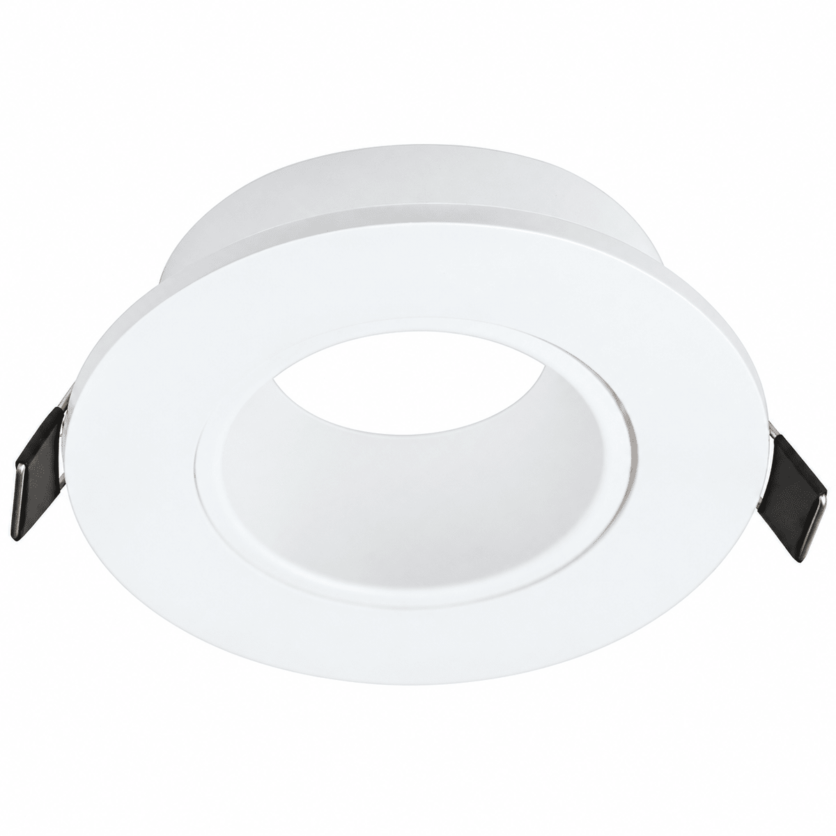 Downlight Holder - Round Tilt Polycarbonate - White