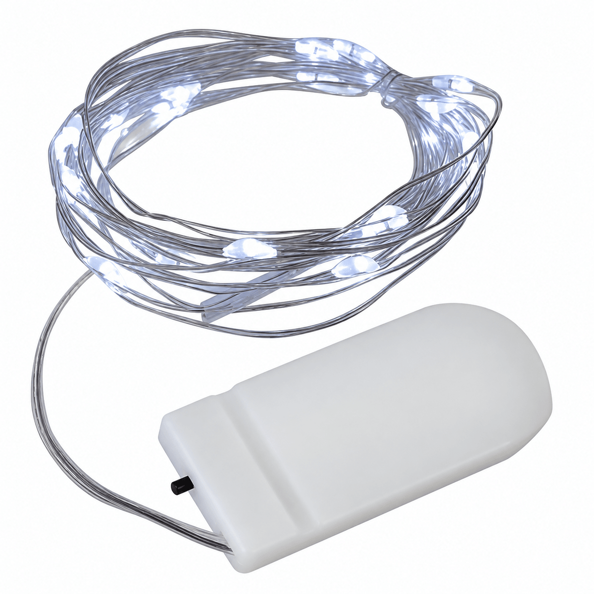 LED Fairy Lights - 2 Meter / Battery Operated - Cool White
