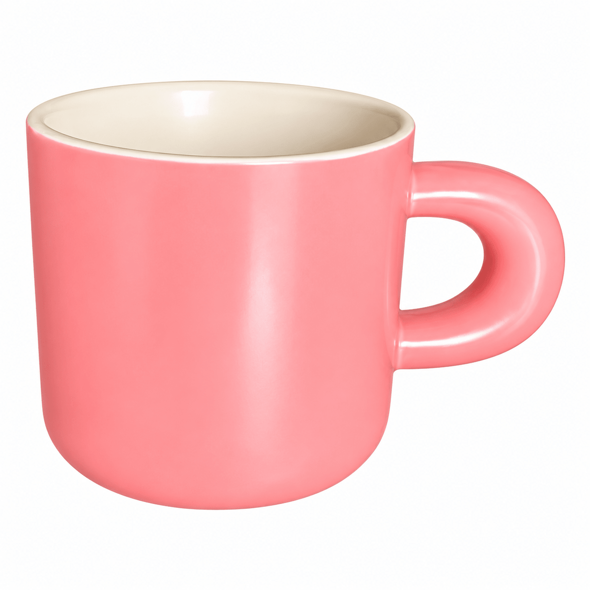 Ceramic Mug - Pink, Thick Ear