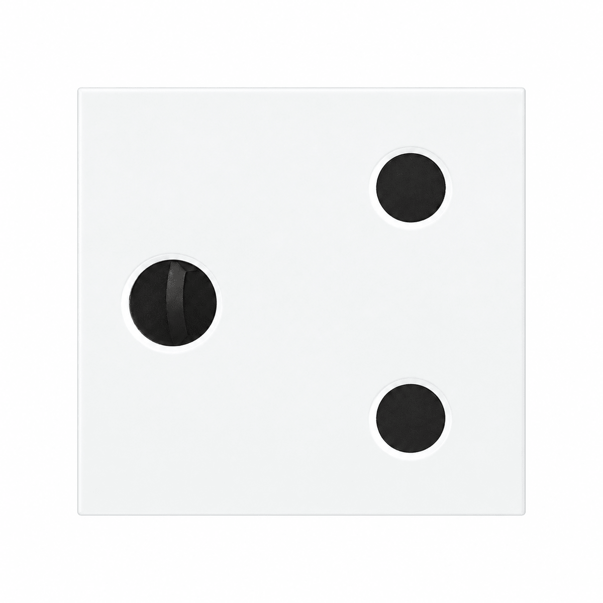 White Double Module 16A RSA Socket - ECP Range