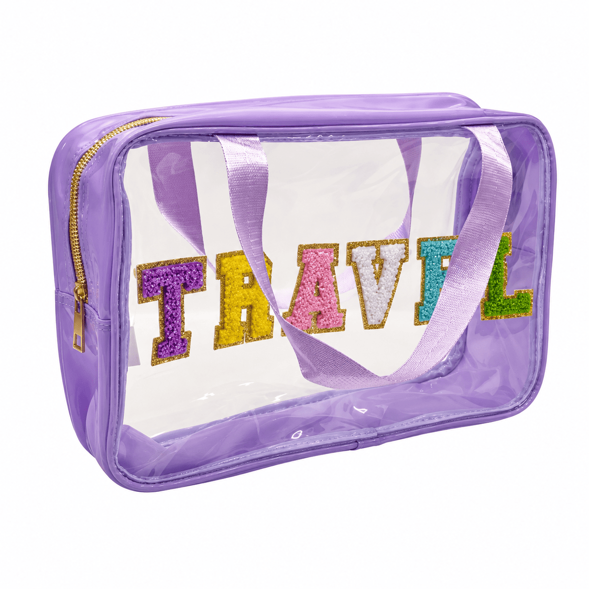 Stylish Purple PVC Handlebag for Travel & Daily Use