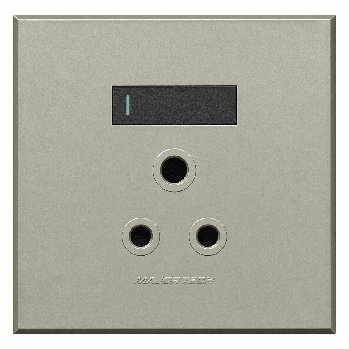 Veti 3 - 4 x 4 Single RSA Socket - Graphite / Titanium