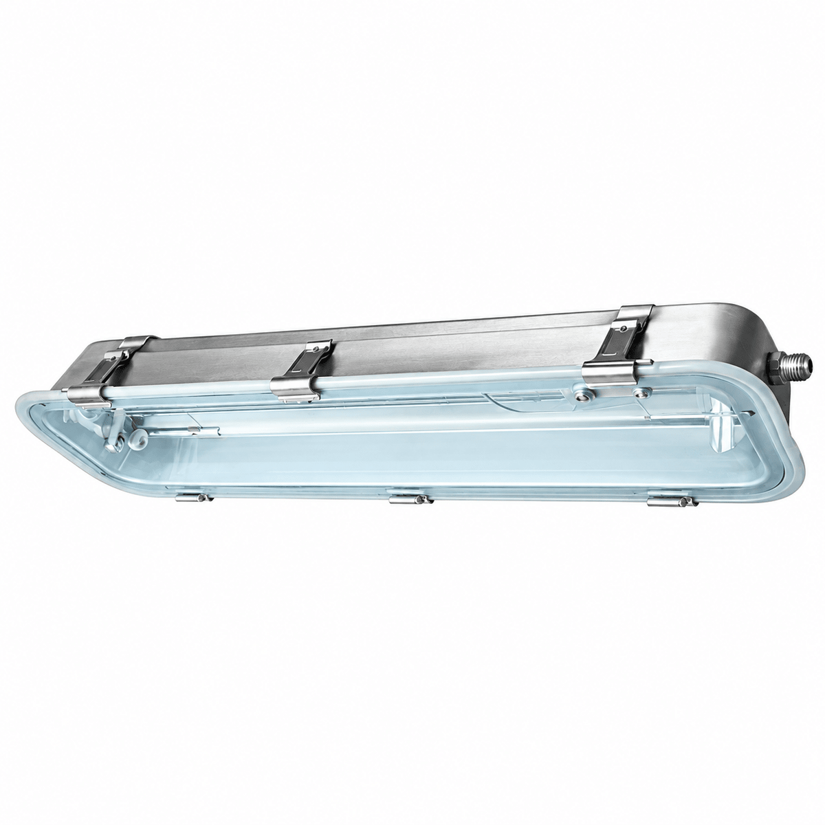 Stainless Steel LED T8 Fluorescent Fitting - 4 Foot / Single