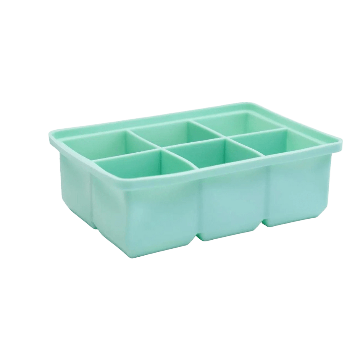 Green 6 Large Ice Cube Tray - Square