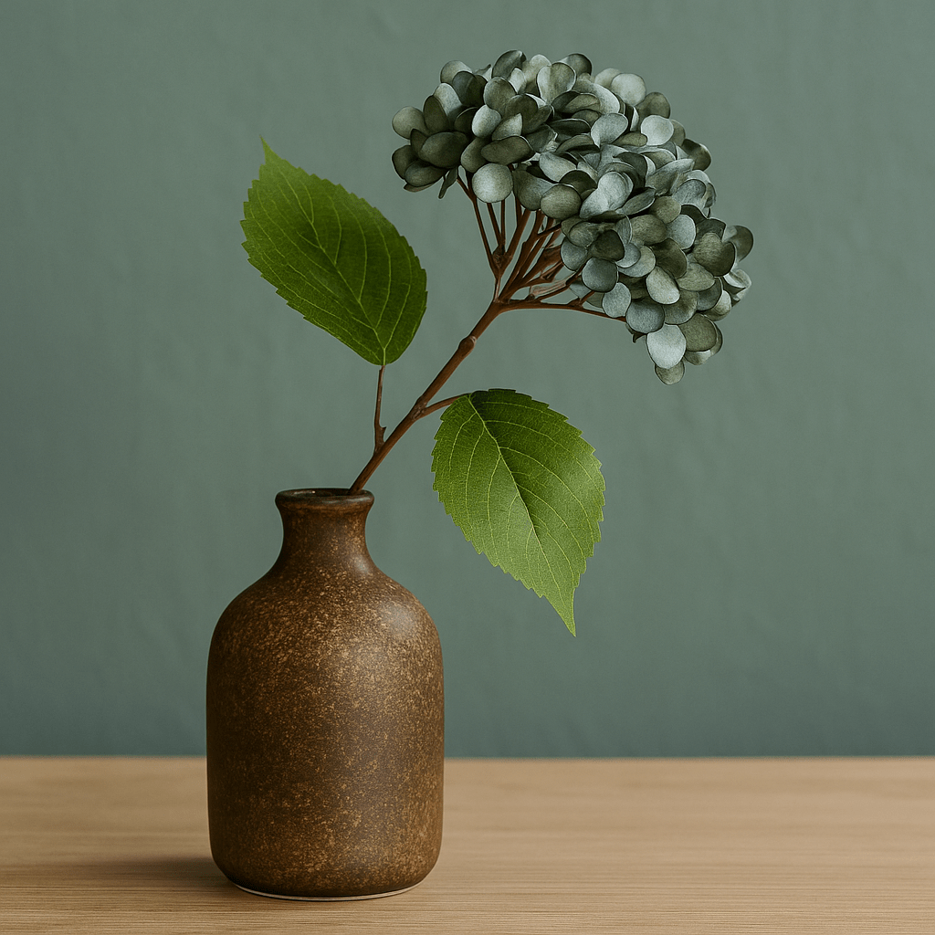 Green Grey Hydrangea Artificial Bloom Bouquet - Future Decor