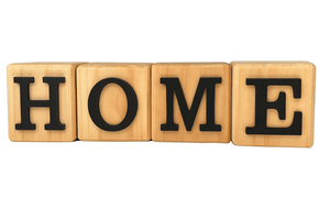 Handcrafted Rustic Black Wooden Letter M - Future Decor