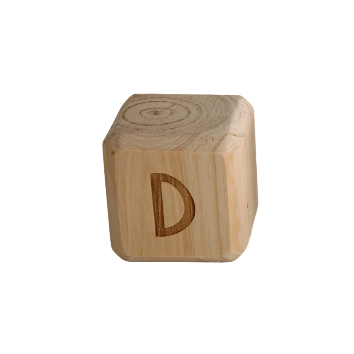 Handcrafted Wooden Alphabet Block - D