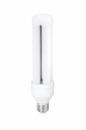 High-power LED bulb on a white background