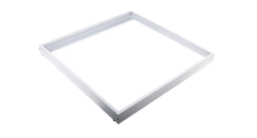 White LED surface-mounted backlit panel frame, showcasing a clean and modern design.