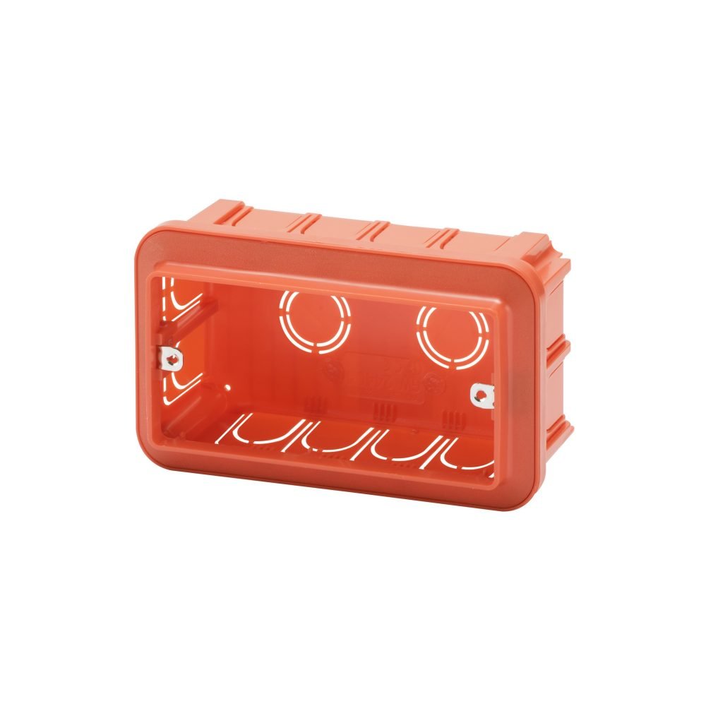 Flush-Mount Junction Box with Metal Supports Indoor Use