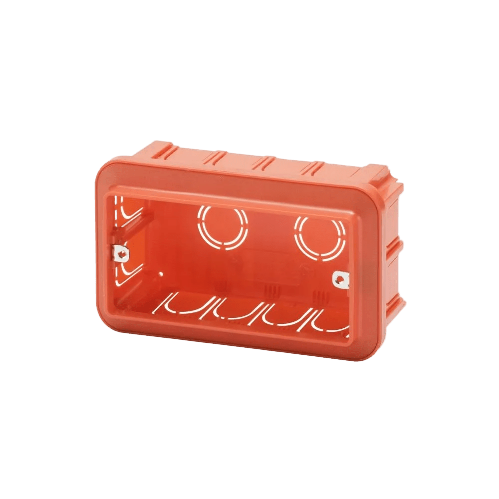 Flush-Mount Junction Box with Metal Supports Indoor Use