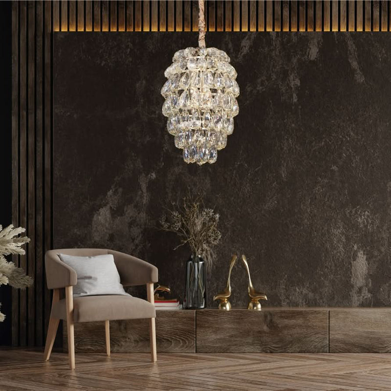 Alternative lighting angle of How to make your home an art gallery with smart chandeliers — Matching chandelier with art decor in Cape Town