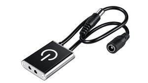 LED strip IR sensor controller and cables on a transparent background