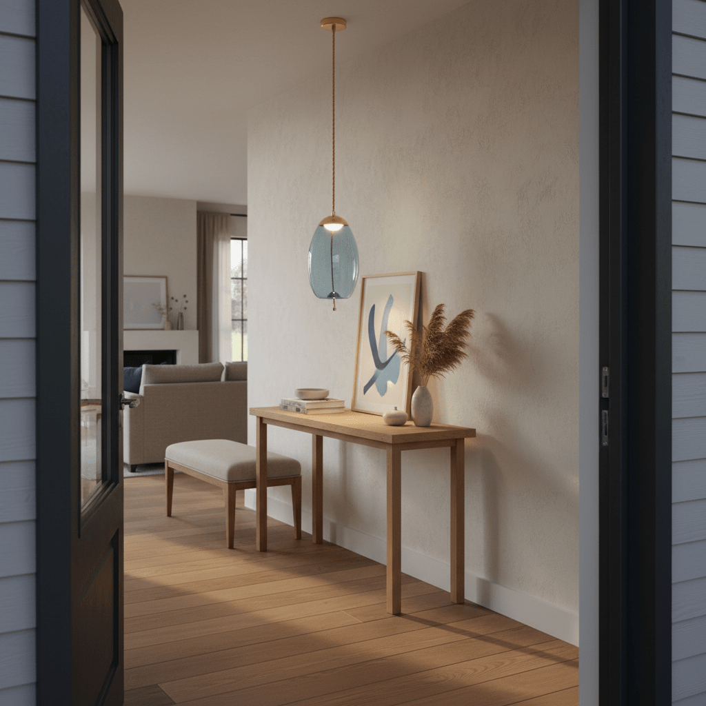 Blue Droplet LED Pendant Light