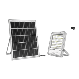Karu 200W solar floodlight 4000K with solar panel and remote - transparent background - 1254 x 1254