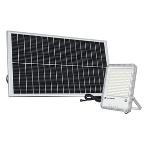 Karu 500W solar floodlight 4000K with solar panel - white background - 1254 x 1254