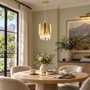 Krypt Gold pendant in a guesthouse breakfast lounge
