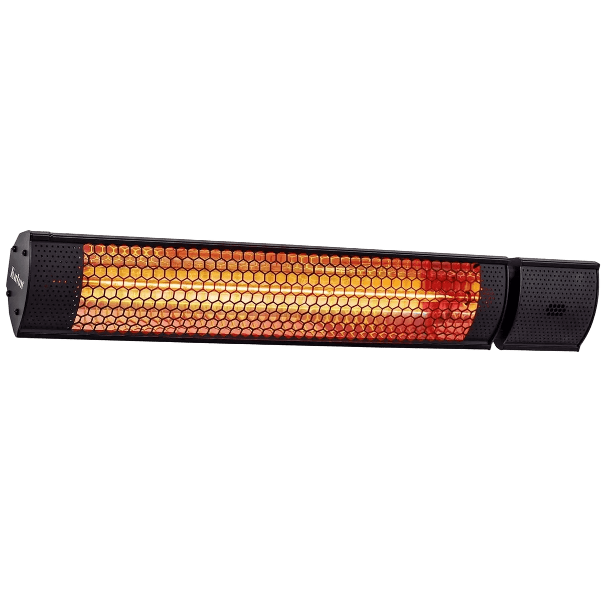 Black 2000W Halogen IR Heater - IP65