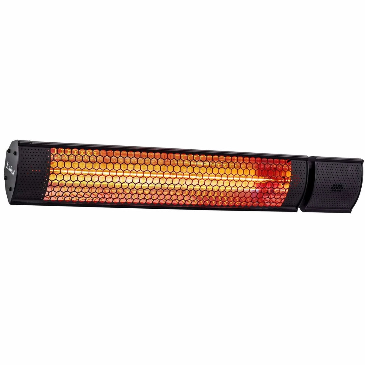 Black 2000W Halogen IR Heater - IP65