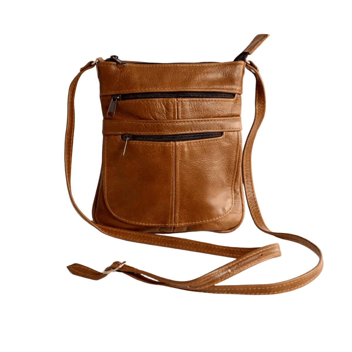 Large Brown Leather Roxy Sling Bag