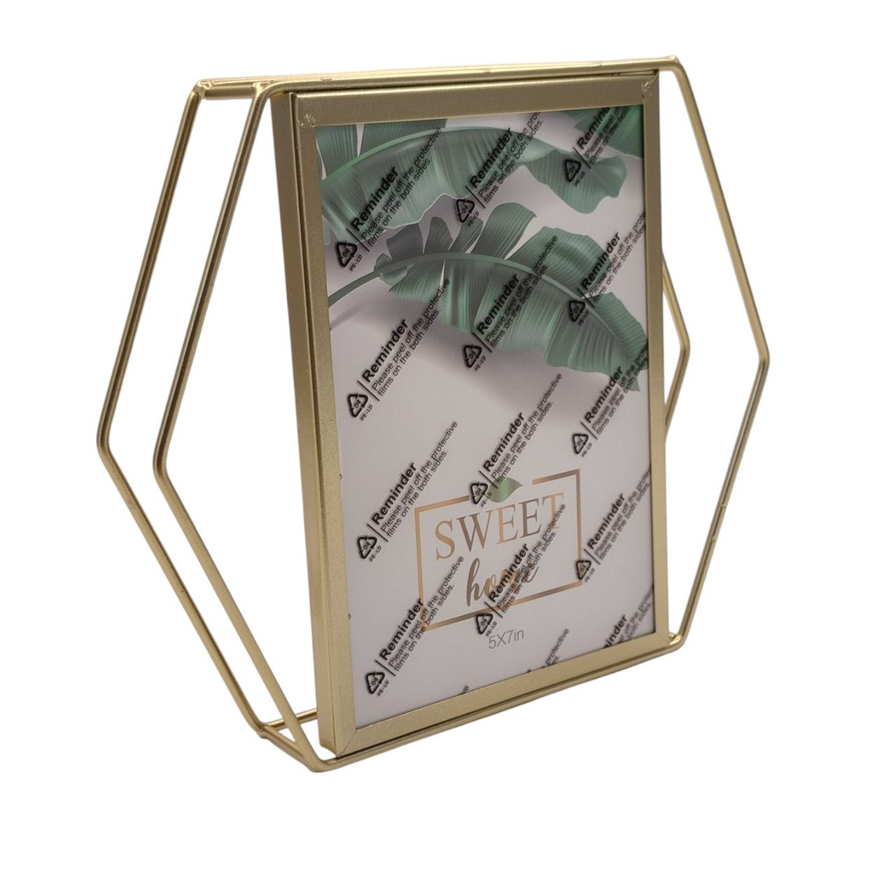 Large Photoframe - Gold Hexagon - Future Decor