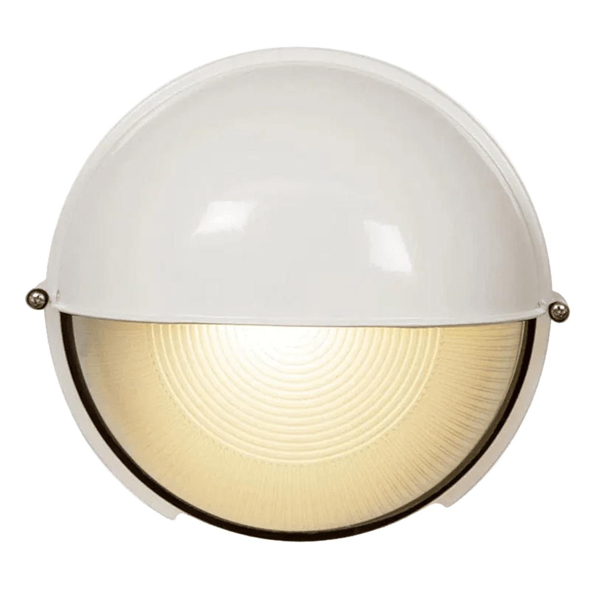 Large Round Eyelid Bulkhead - White, white background, 1254 x 1254