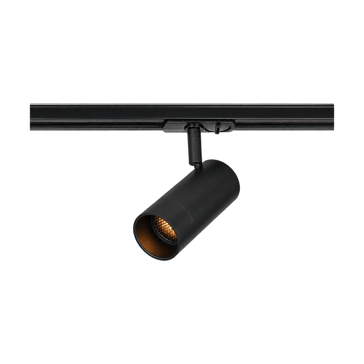 Laser 3 Wire GU10 Track Light - Black on transparent background