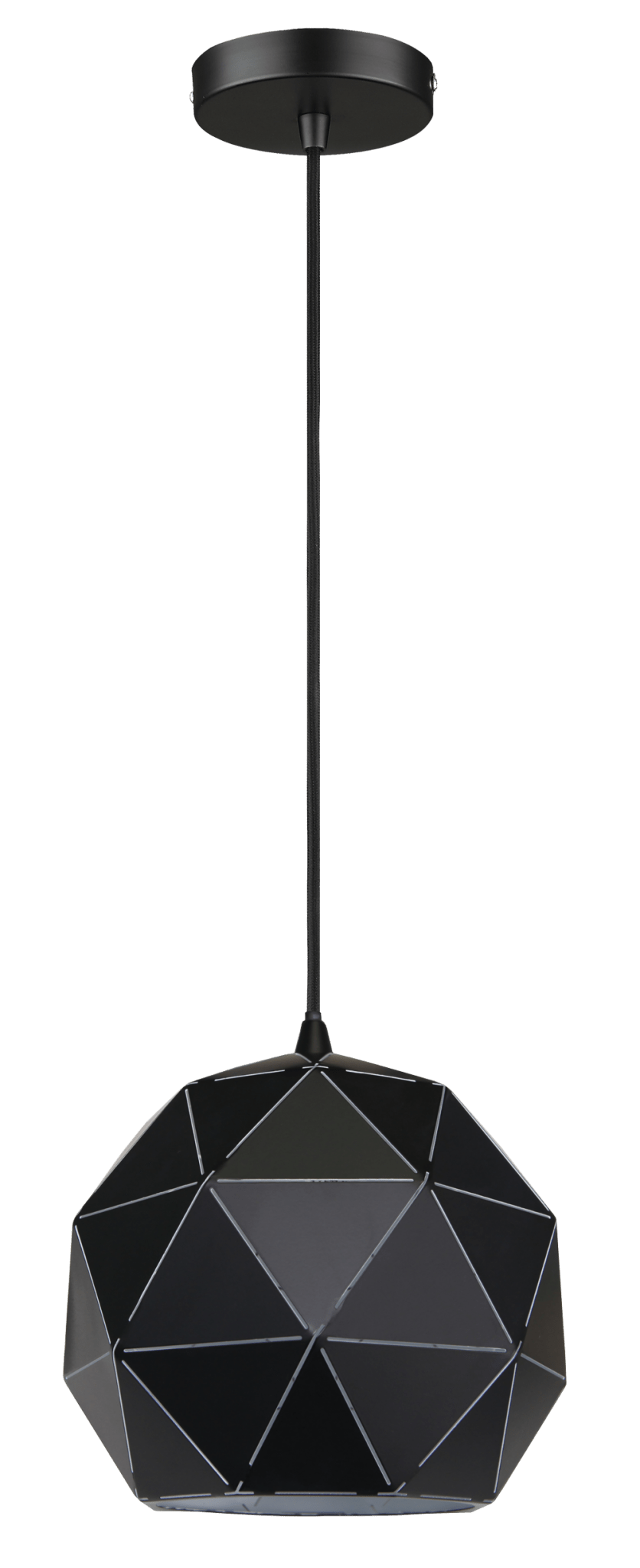 Black Laser Cut Pendant Light Small