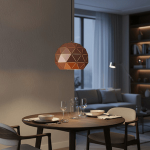 Copper Laser Cut Pendant Light Medium