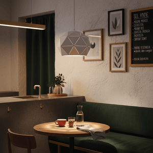 White Laser Cut Pendant Light Small - additional product image