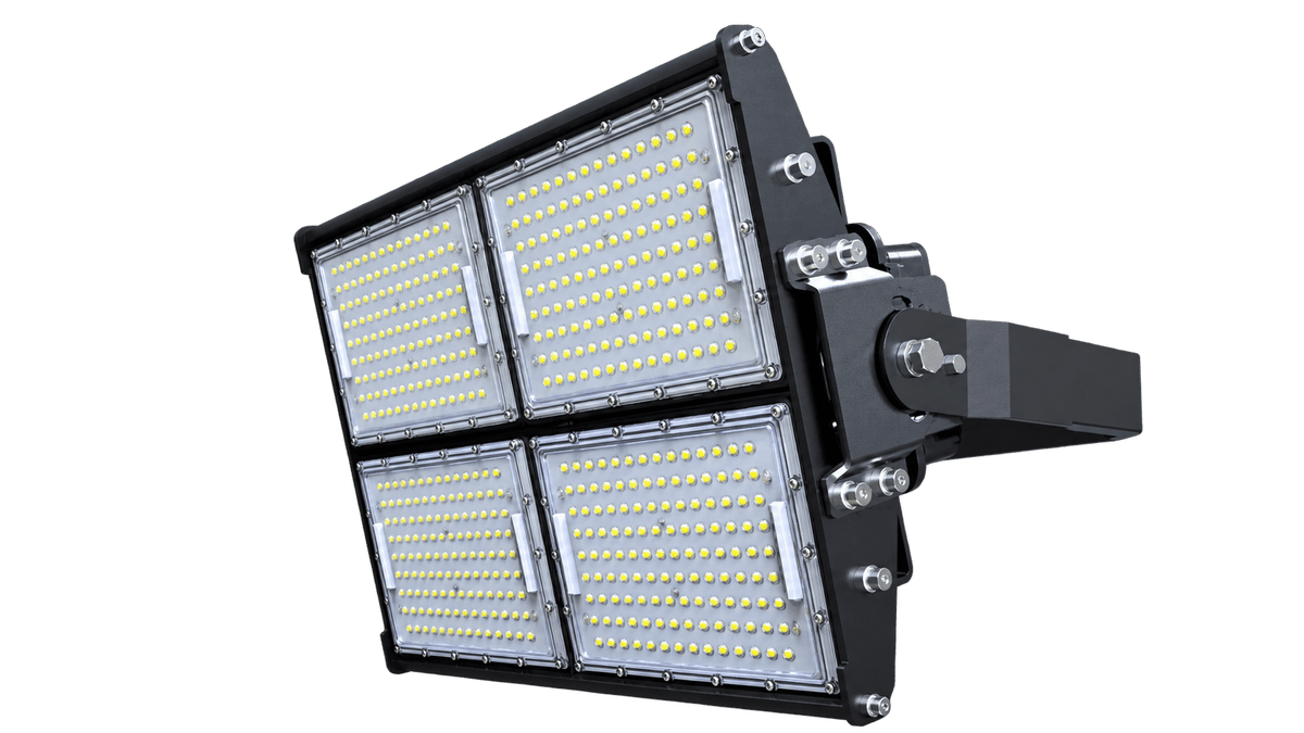 480W LED floodlight on a transparent background