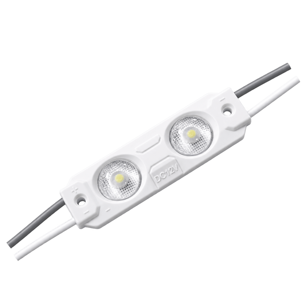 White two-chip LED module, transparent background