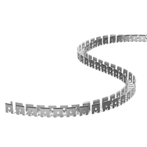 Bendable LED extrusion profile displayed in a curved shape, showcasing its flexibility and design potential.