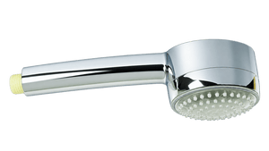 Multi-colour LED shower head on transparent background